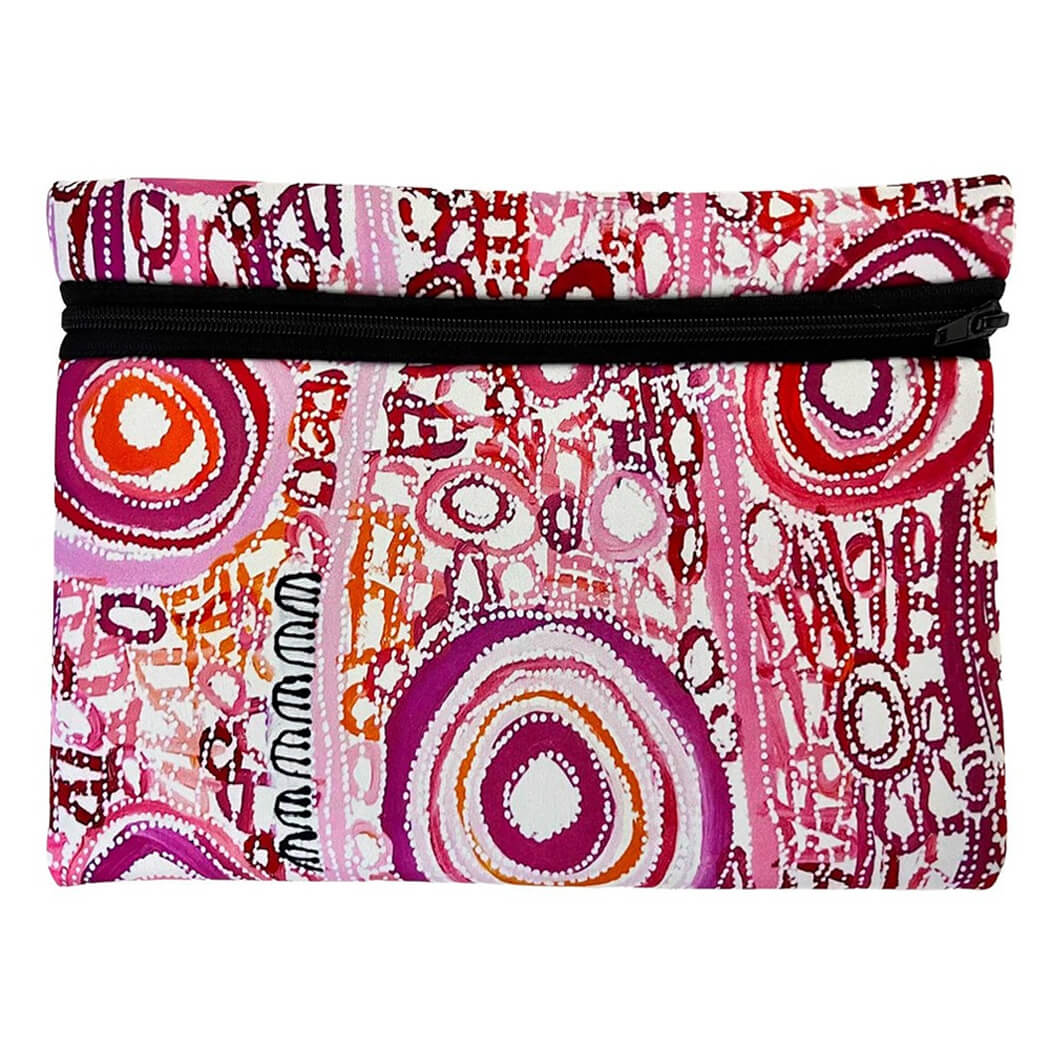 Aboriginal Gifts Zipped Case with Utopia Artist Charmaine Pwerle artwork