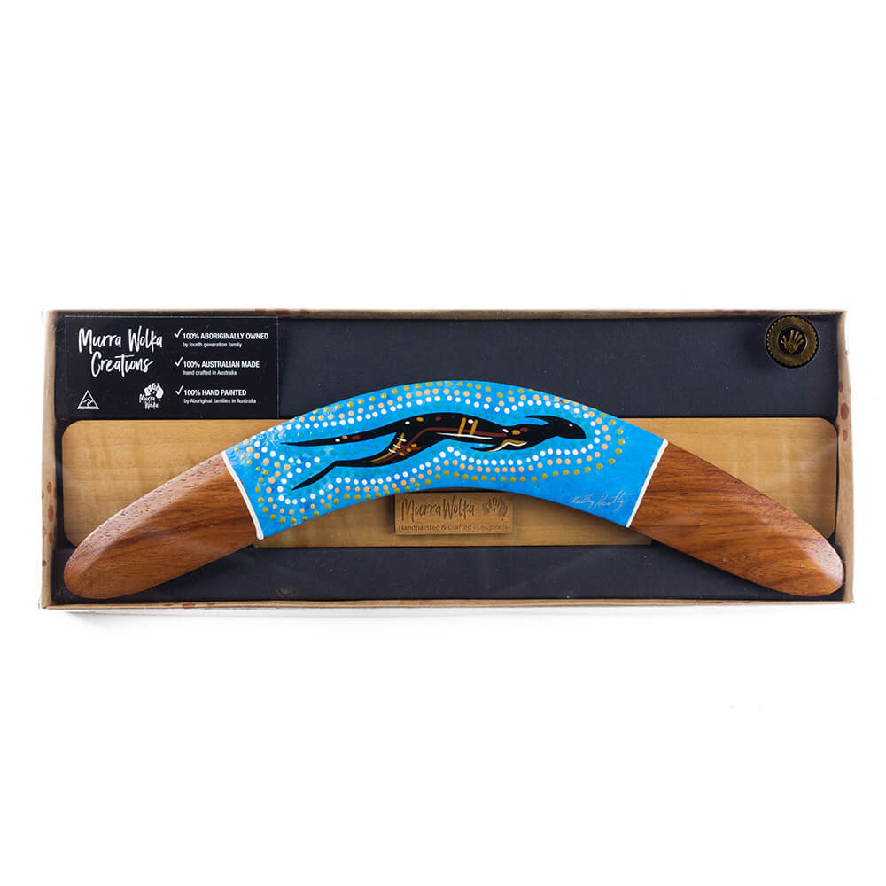 Aboriginal Souvenir Boomerang Australian and Indigenous Made