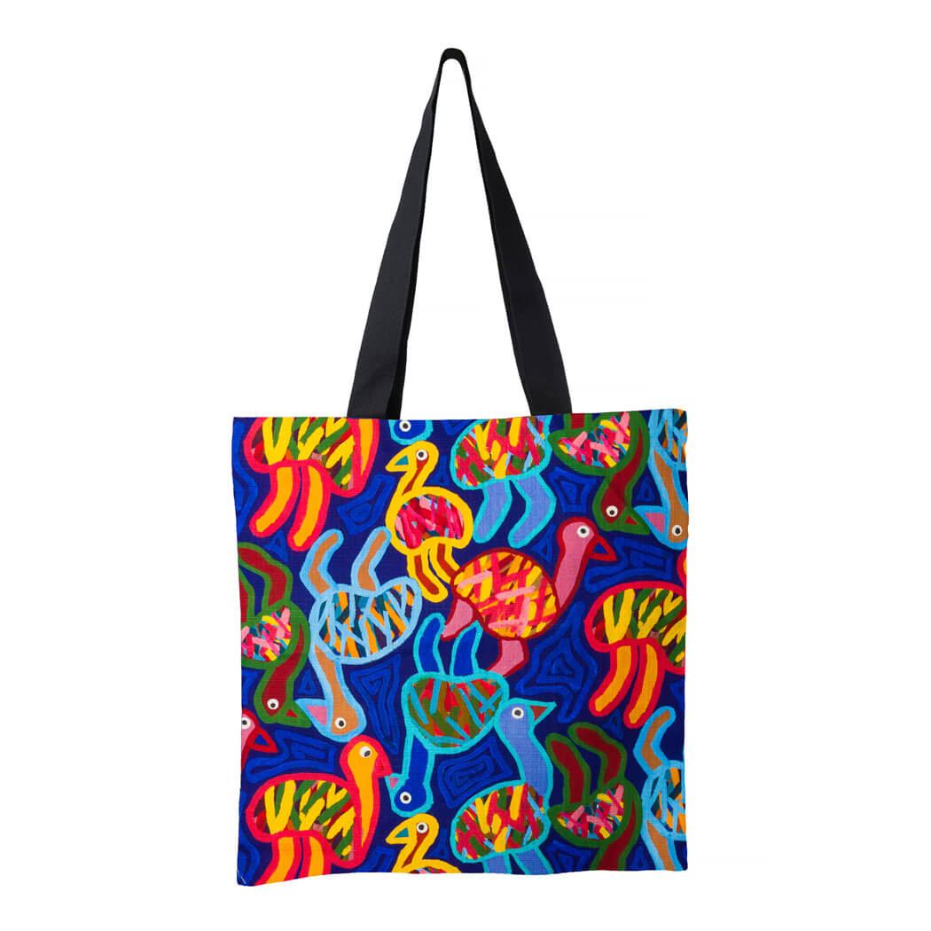 Aboriginal Souvenirs Emu Tote Bag Australian Made by Alperstein Designs