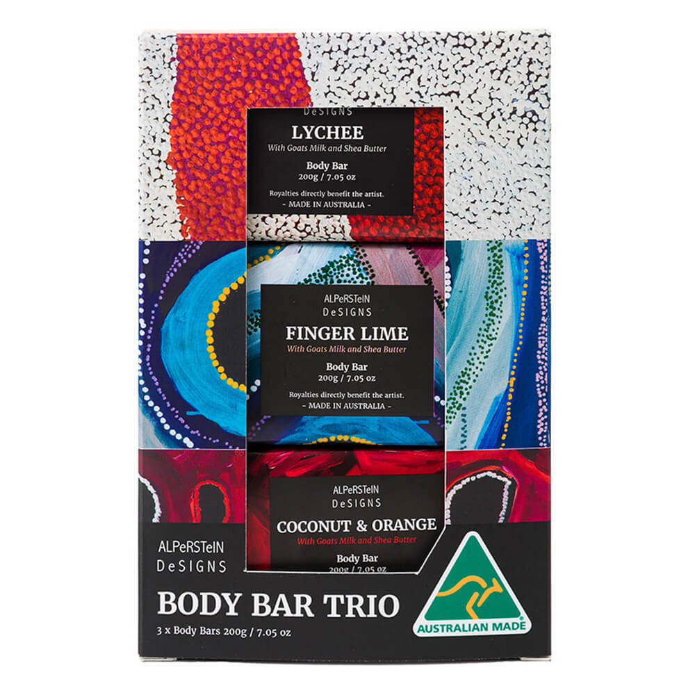 Aboriginal Souvenirs with the Native Bush Scents Body Bars featuring Indigenous Artwork