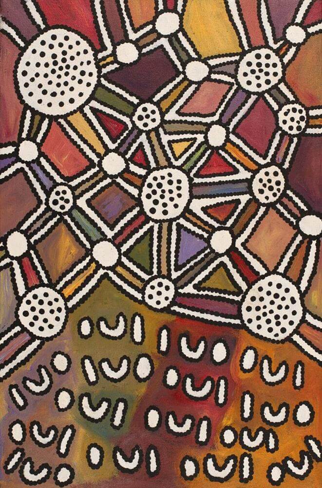 Aboriginal Art for Sale by Bess Napanangka Poulson 760