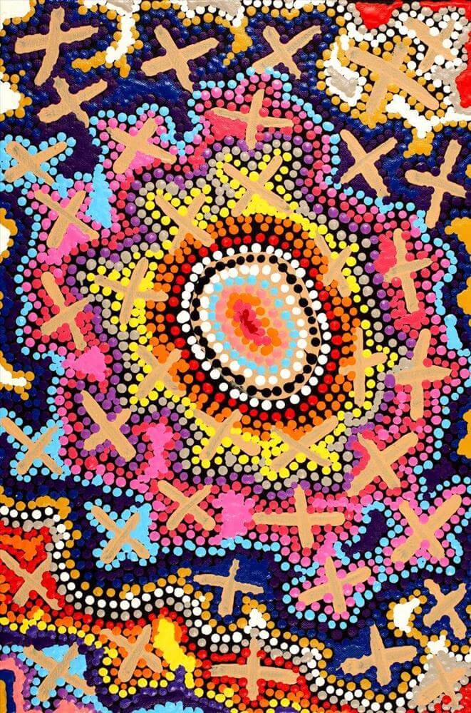 Aboriginal Art for Sale by Kershini Napaljarri Collins 5210