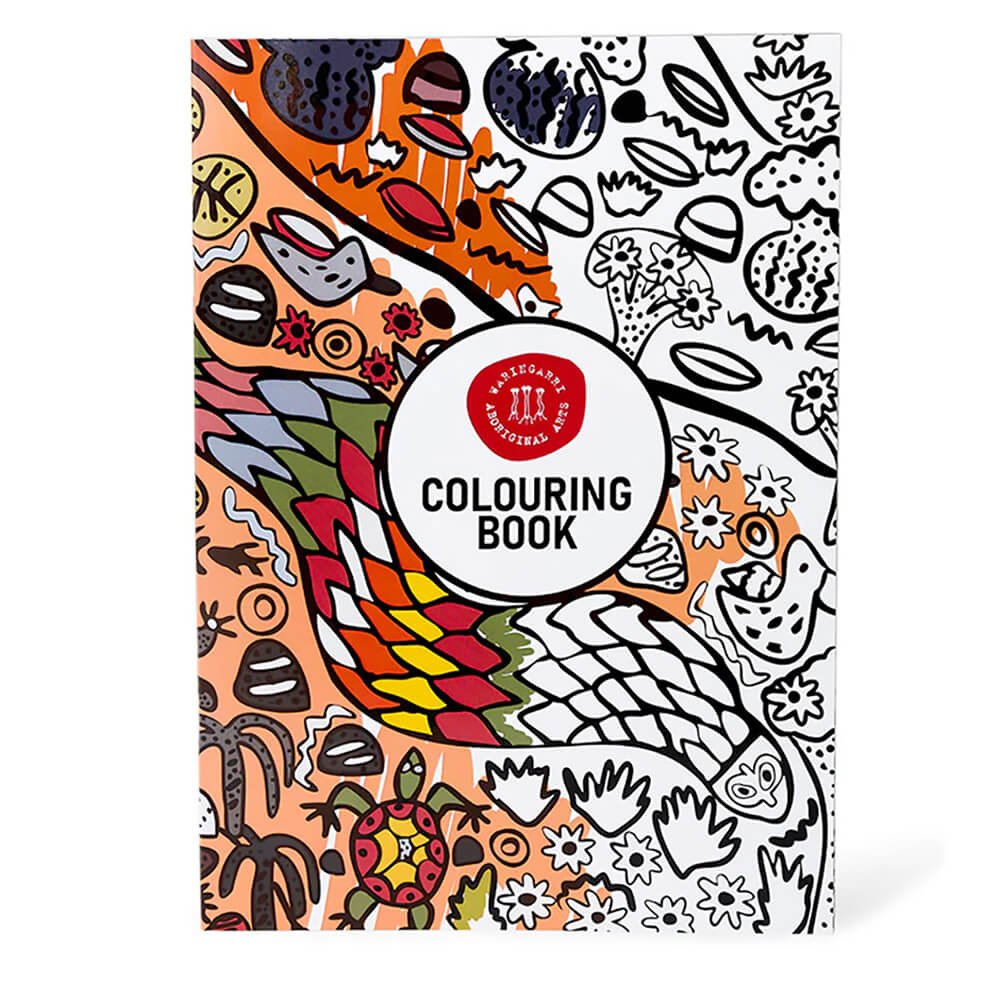Aboriginal Souvenir Colouring Book - Australian Made with the Waringarri Arts