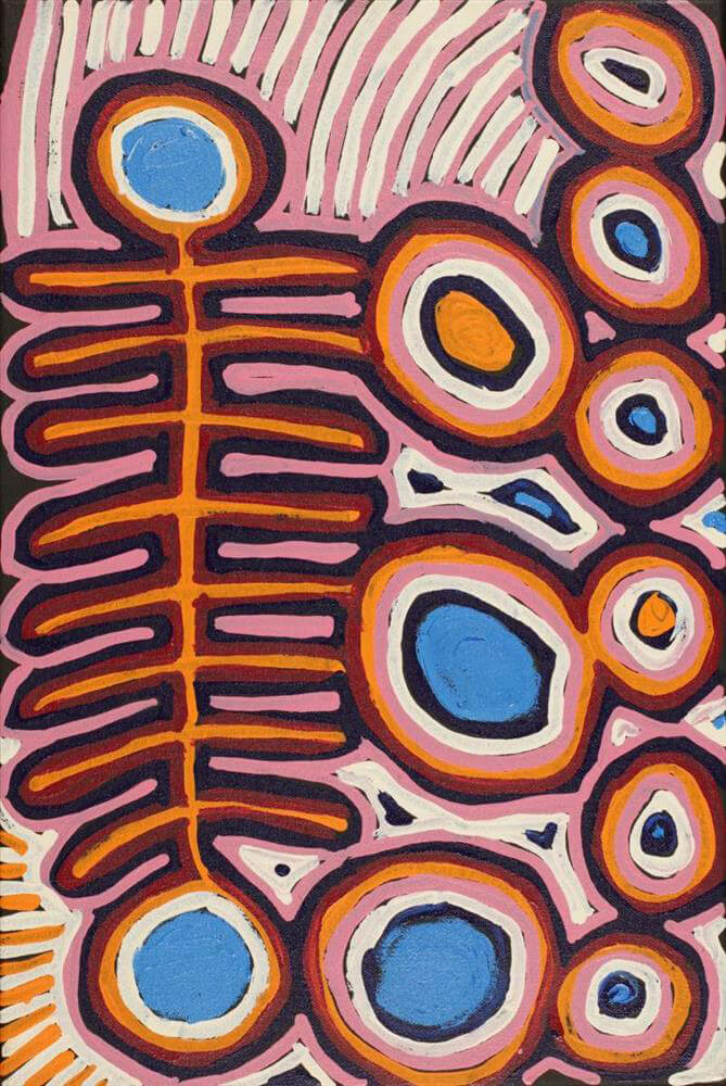 Affordable Aboriginal Art by Vanetta Nampijinpa Hudson 489