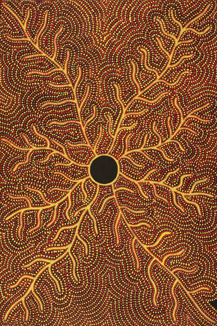 Affordable Aboriginal Art for Sale by Geraldine Napurrurla Langdon 3311