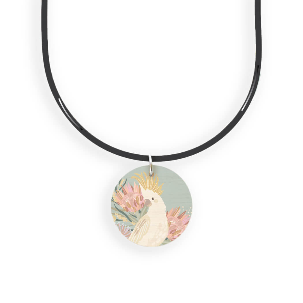 Australia Souvenir Cockatoo Pendant Necklace for Unique Gifts for Kids