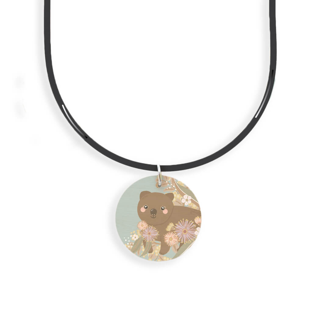 Australia Souvenirs Wombat Pendant Necklace for Unique Gifts for Kids