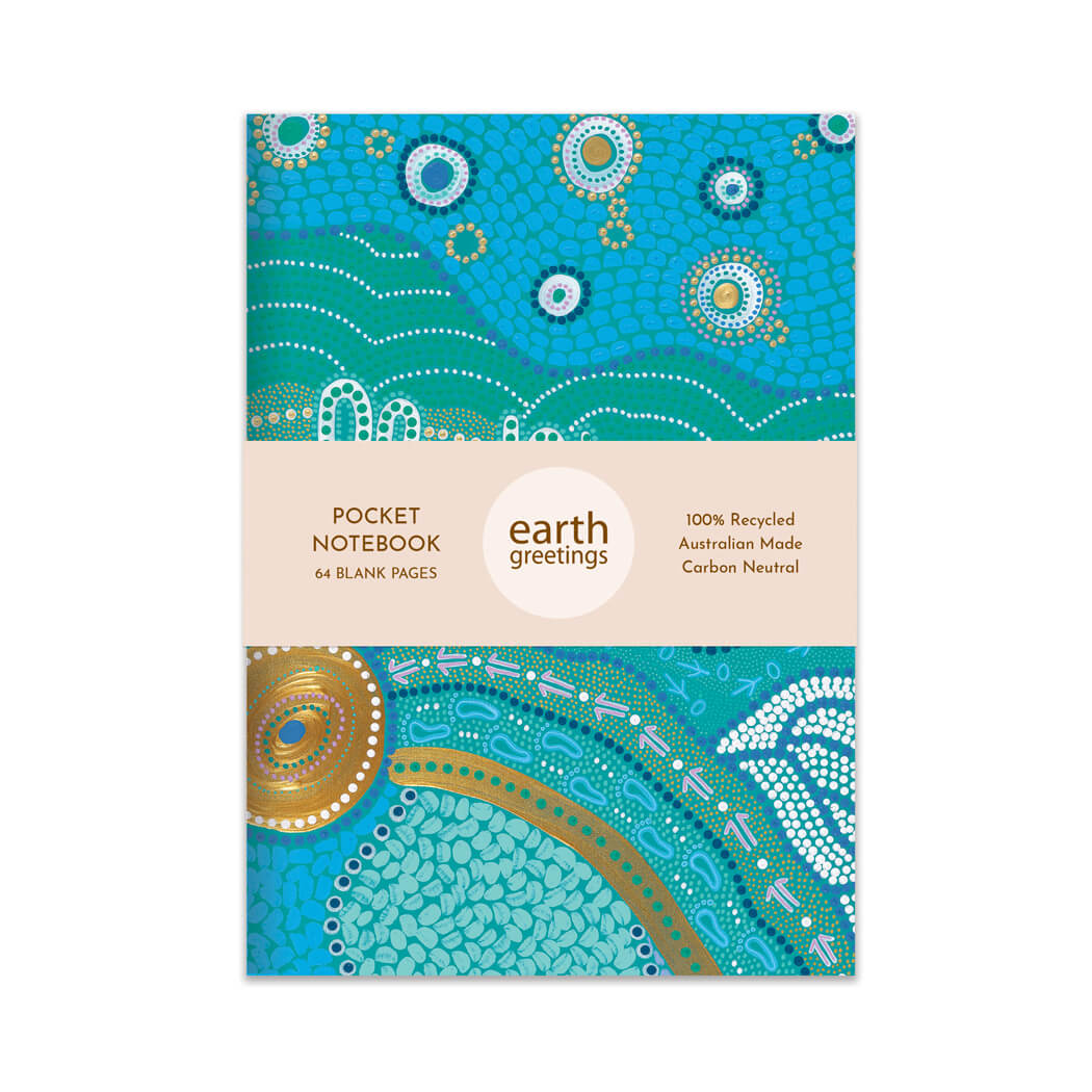 Australian Aboriginal Gifts a Pocket notebook Made in Australia by Earth Greetings