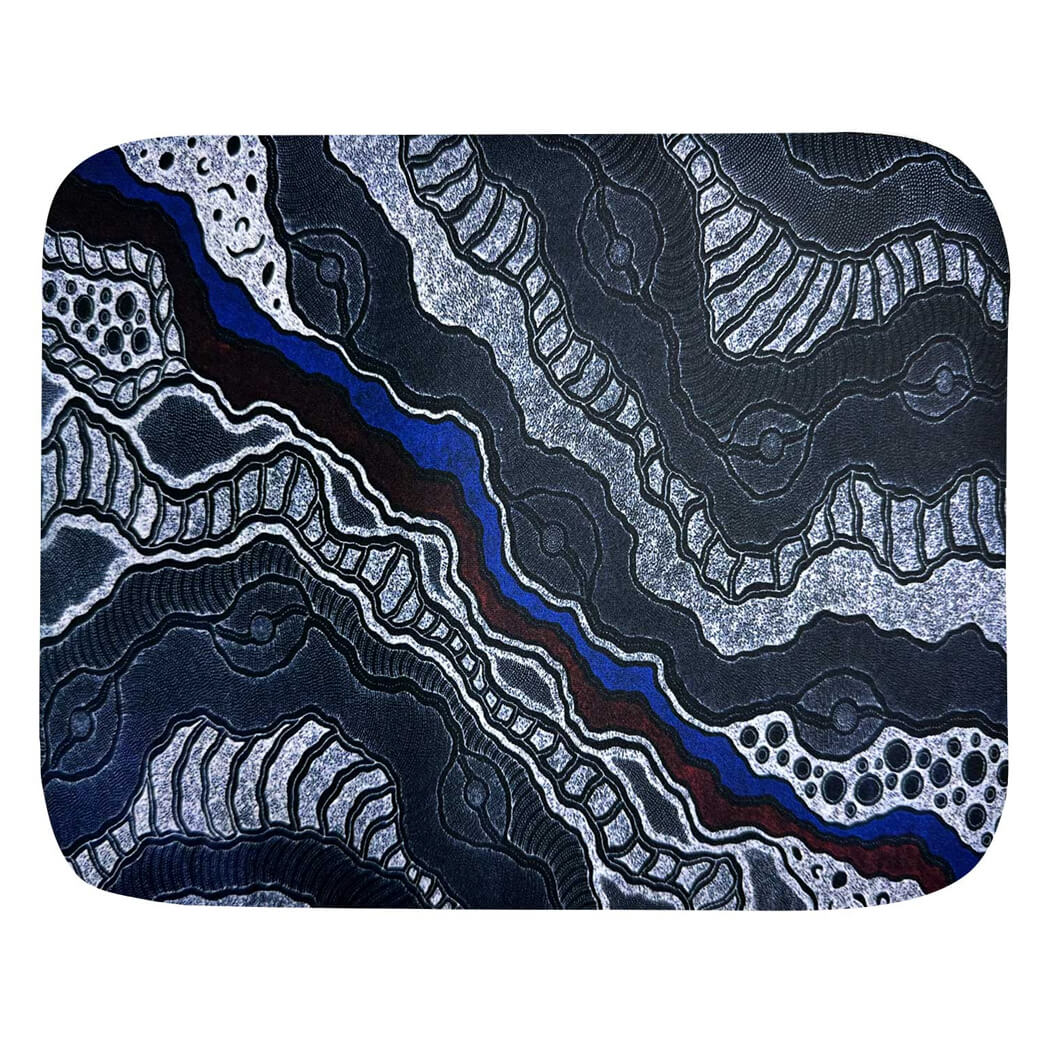 Australian Aboriginal Souvenir Mousepad Artwork by Delvine Petyarre
