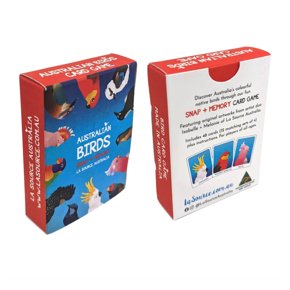 Australian Birds Card Game Made in Australia Snap & Memory