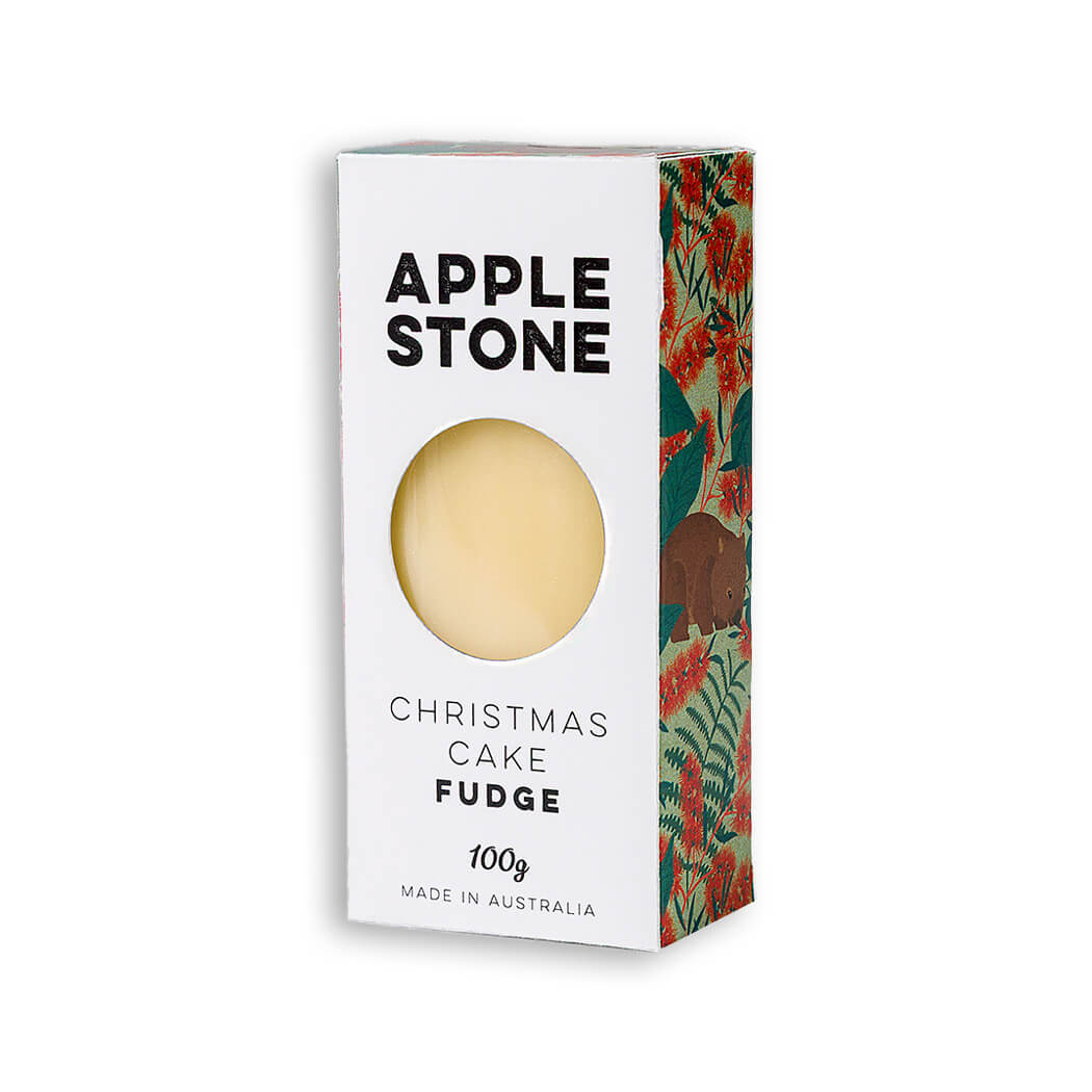 Australian Christmas Cake Fudge Wombat Design