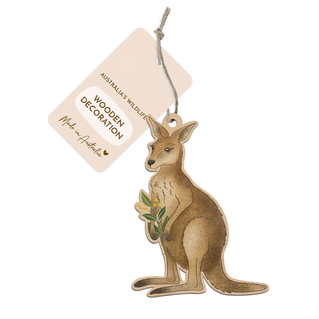 Australian Christmas Ornament Kangaroo by Earth Greetings