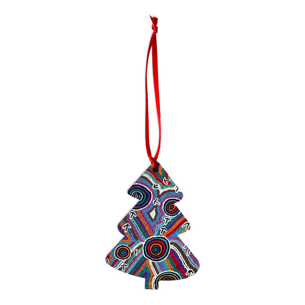 Australian Aboriginal Art Christmas Tree Decoration  by Margaret Nangala Gallagher from Warlkurlangu