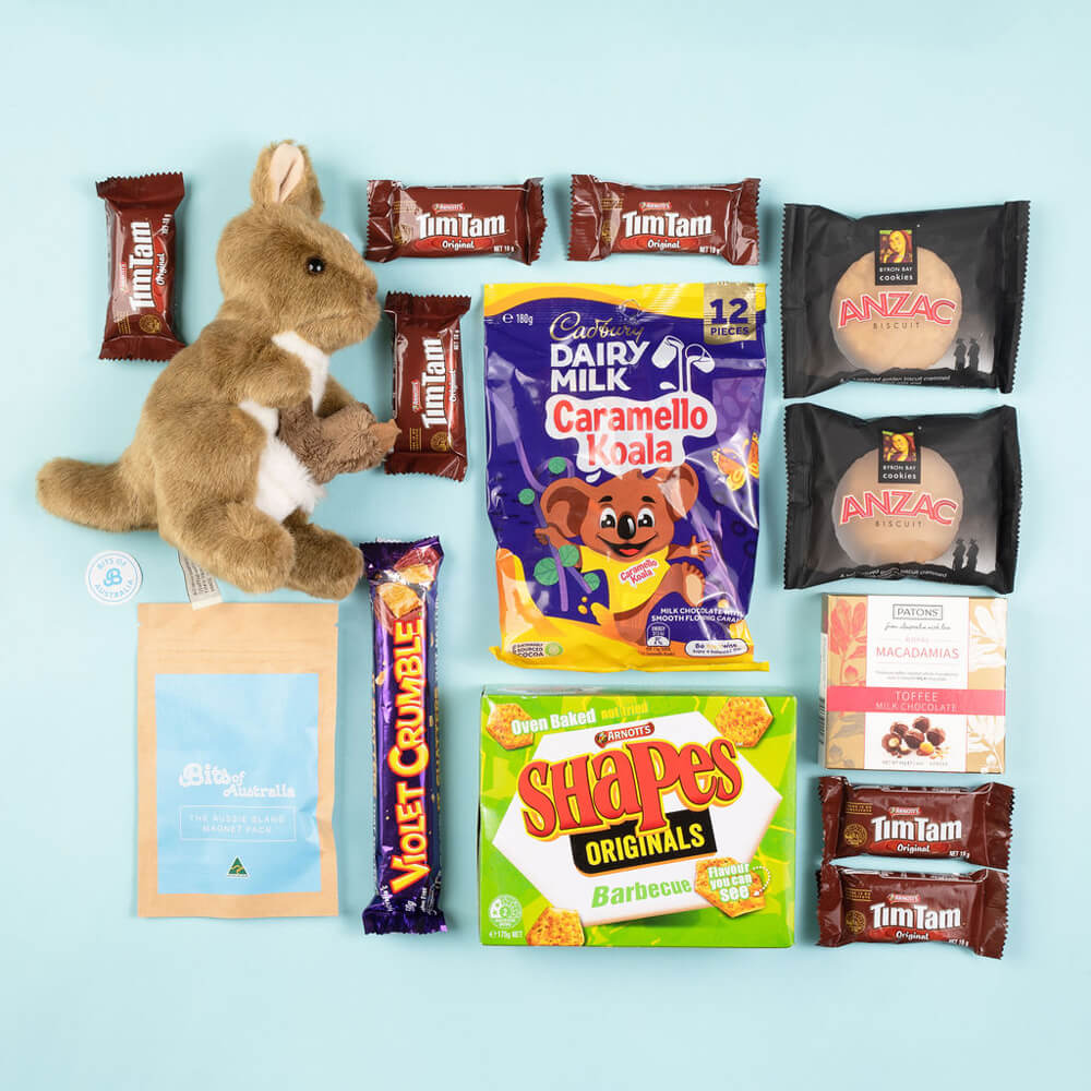 The Aussie Care Package with Australian Made Koala Soft Toy - Bits of ...