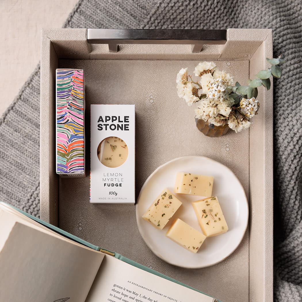 Australian Food Gifts Lemon Myrtle Fudge by Alperstein Designs