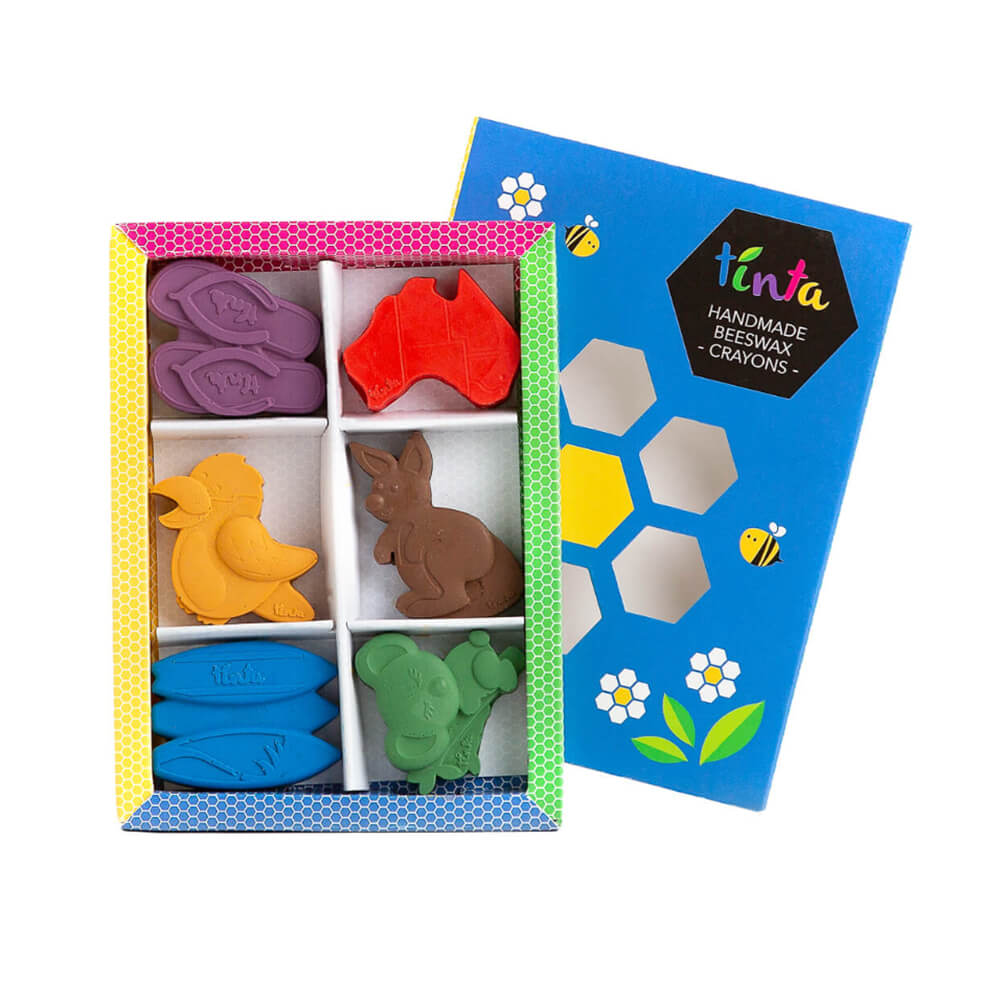 Australian Gifts and Souvenirs for Kids. Aussie Shaped Crayons Made in Victoria