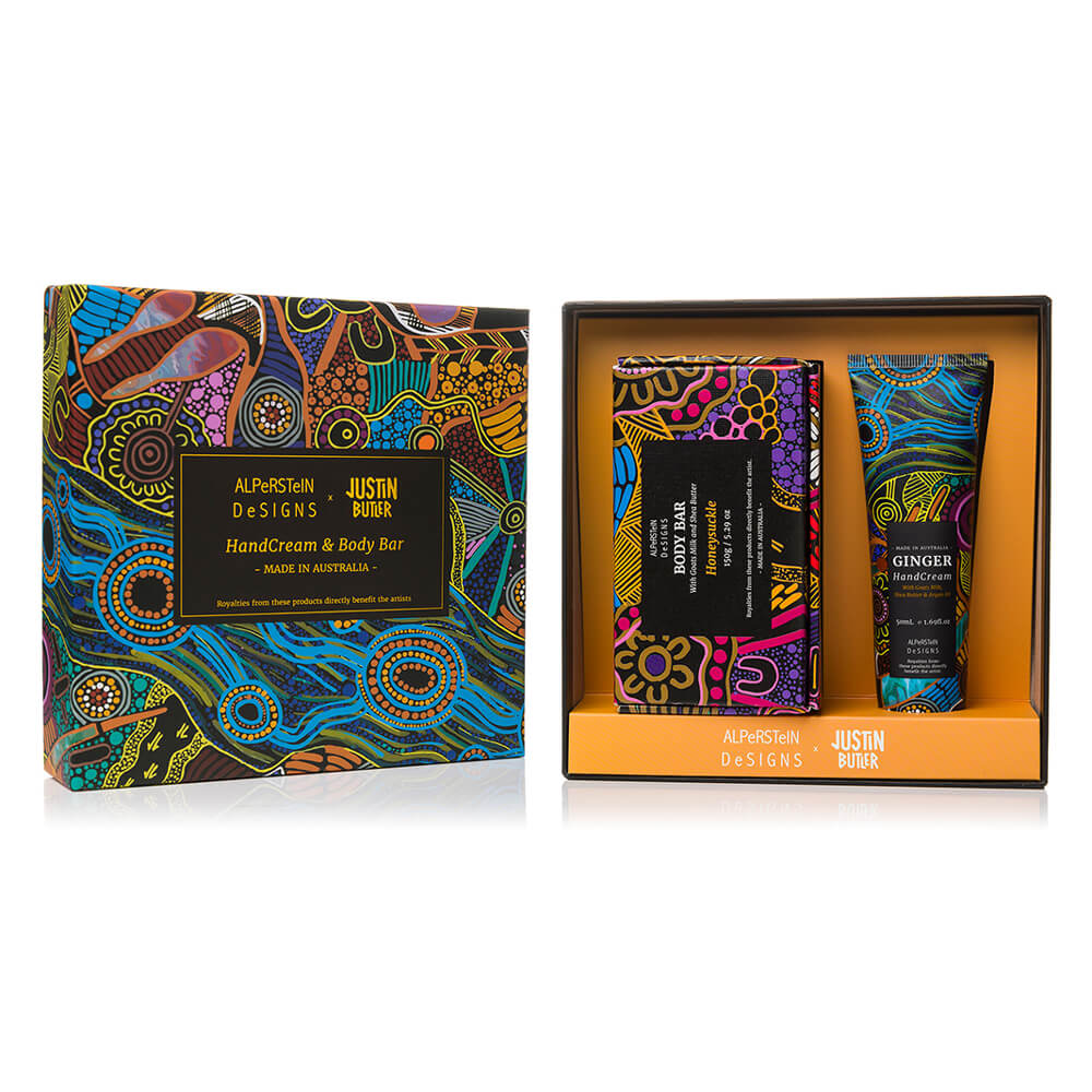Australian Gifts for Overseas Hand Cream and Soap Box set Honeysuckle and Ginger