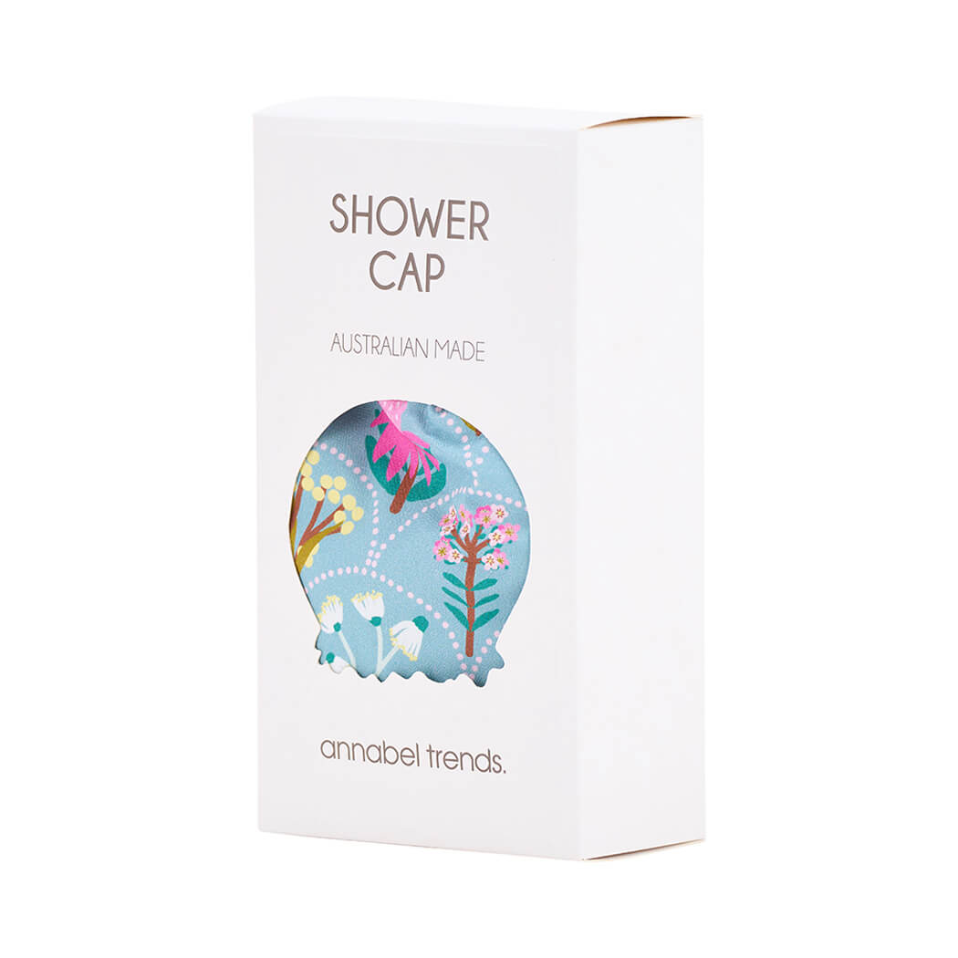 Australian Made Shower Cap - Wildflower Design by Annabel Trends
