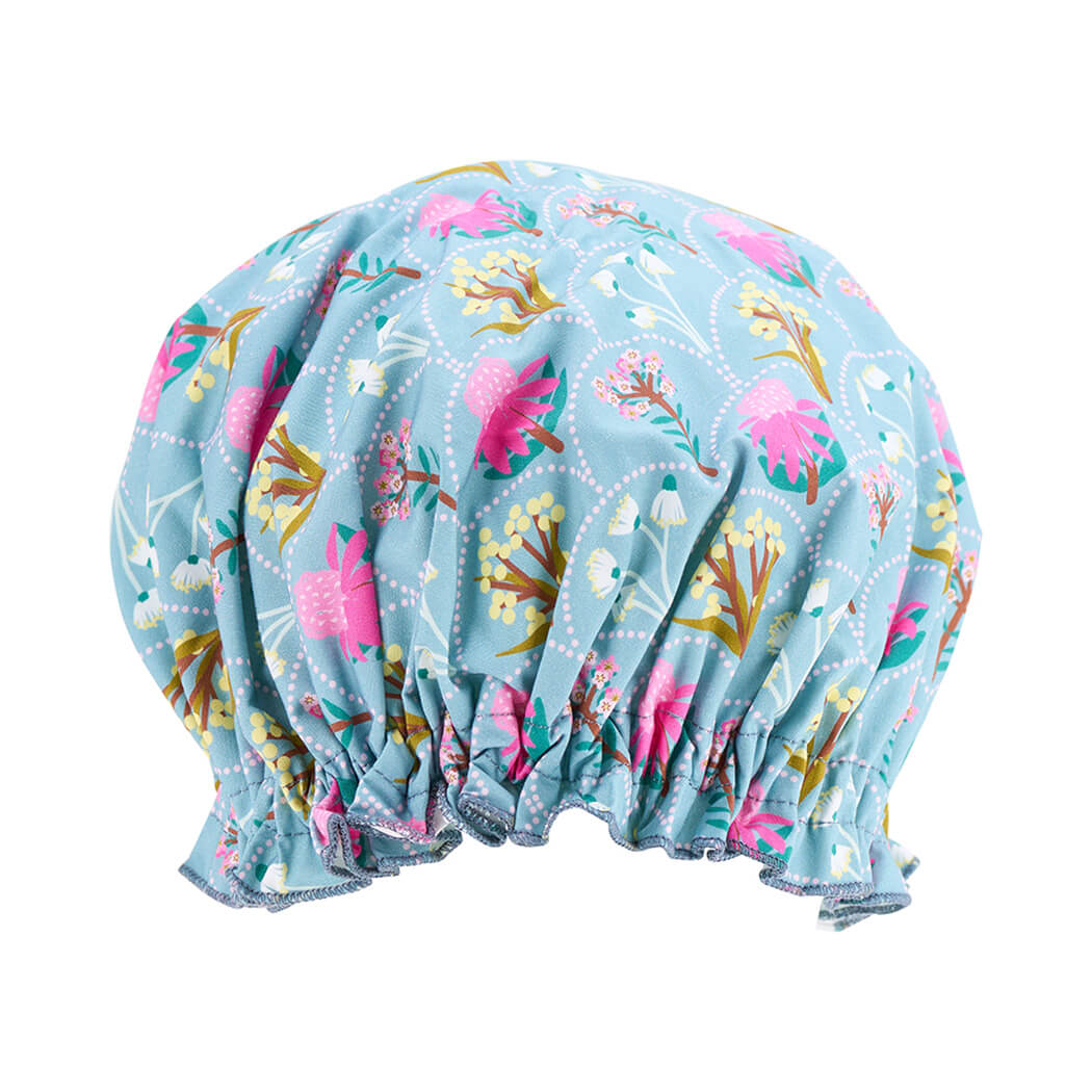 Australian Gifts for Women - Wildflowers Reusable Shower Cap by Annabel Trends