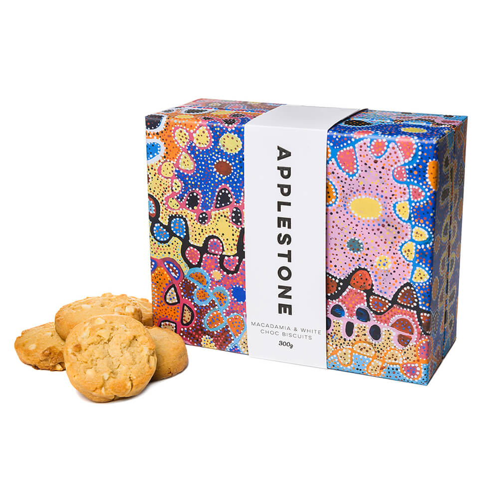 Australian Gourmet Food Gift Box Macadamia and White Chocolate Biscuits