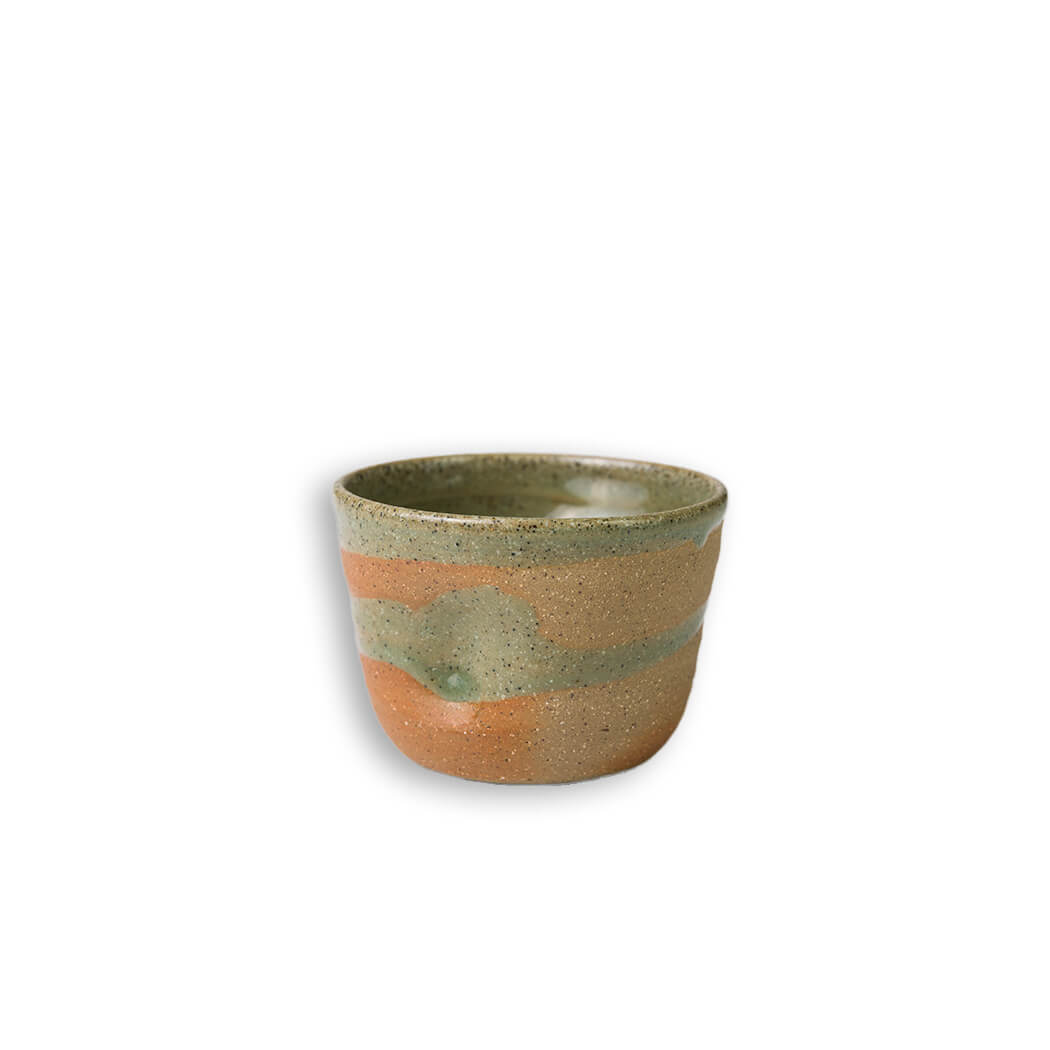 Australian Handmade Moss Green Ceramic Espresso Cup Small