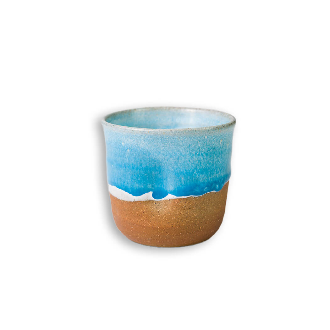 Australian Handmade Ceramic Espresso Cup in Blue Medium