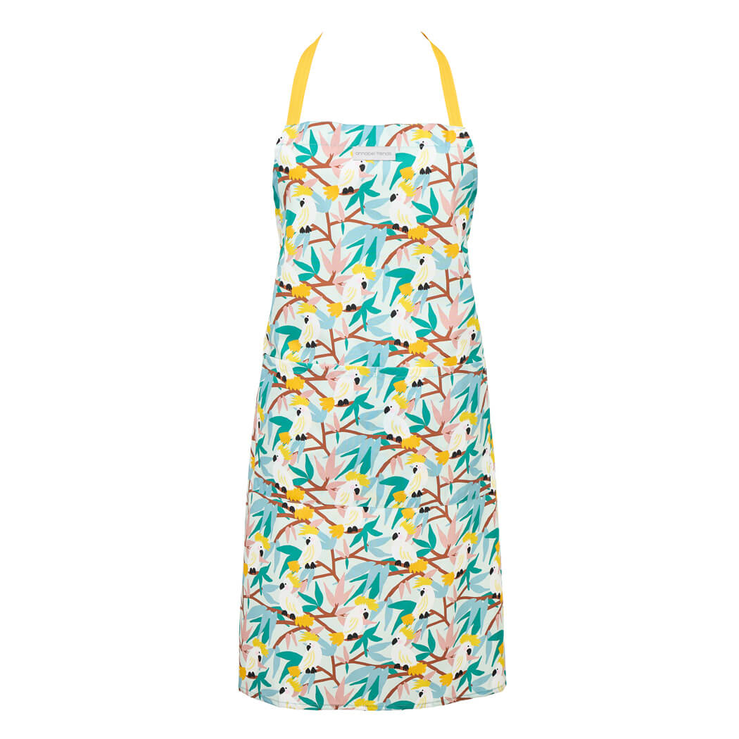 Australian Made Apron White Cockatoos by Annabel Trends