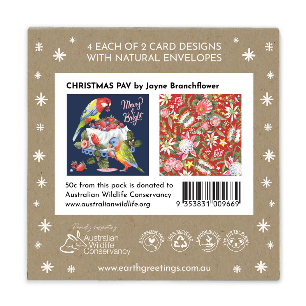 Australian Made Christmas Card Pack by Earth Greetings and Jayne Branchflower
