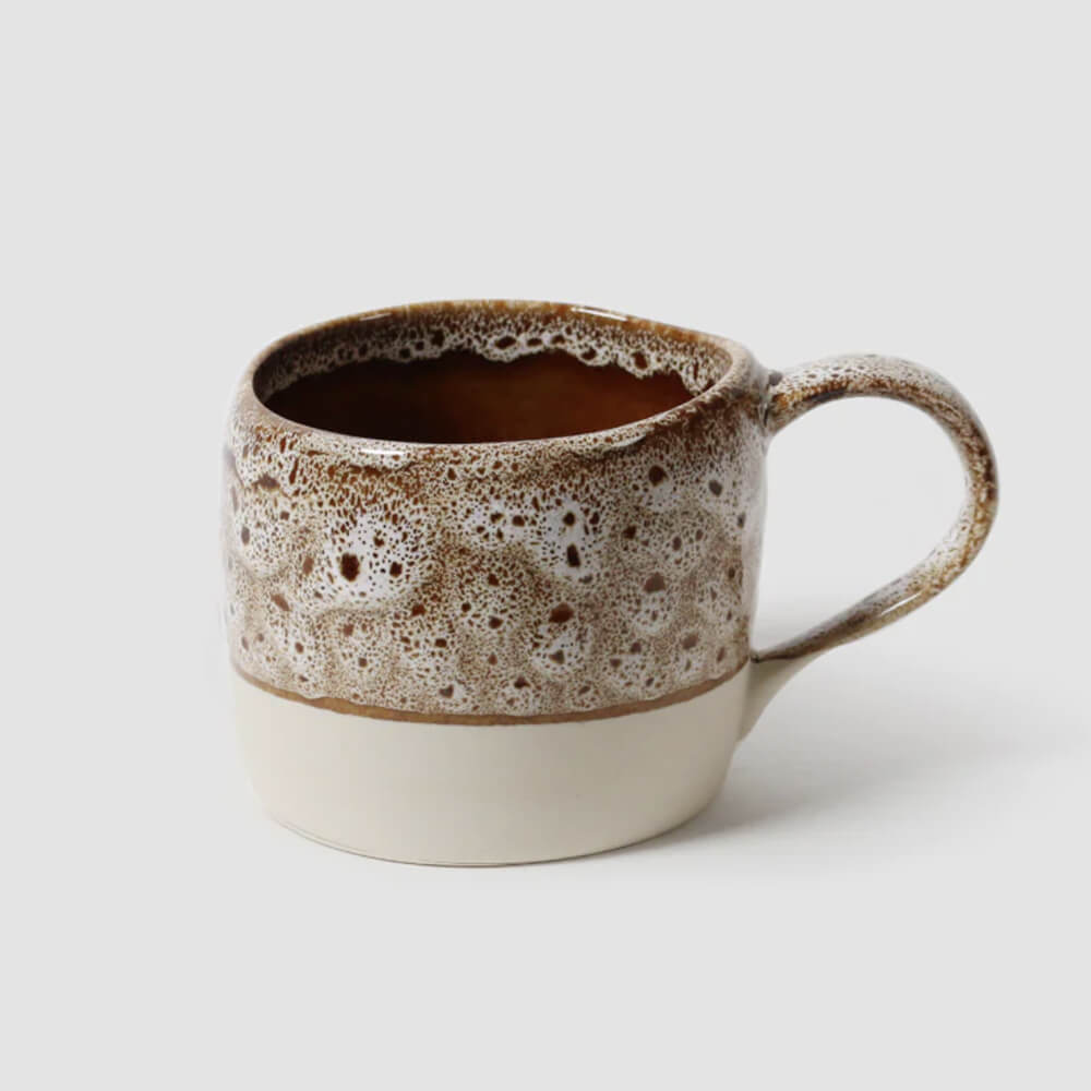 Australian Made Coffee Mug by Robert Gordon Australia in White Ochre