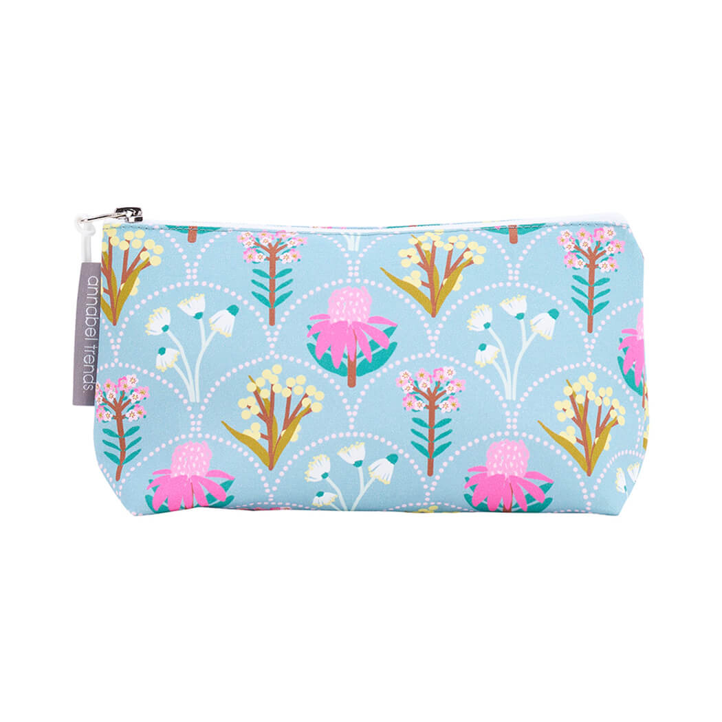 Australian Made Cosmetic Bag Small Wildflower Design by Annabel Trends