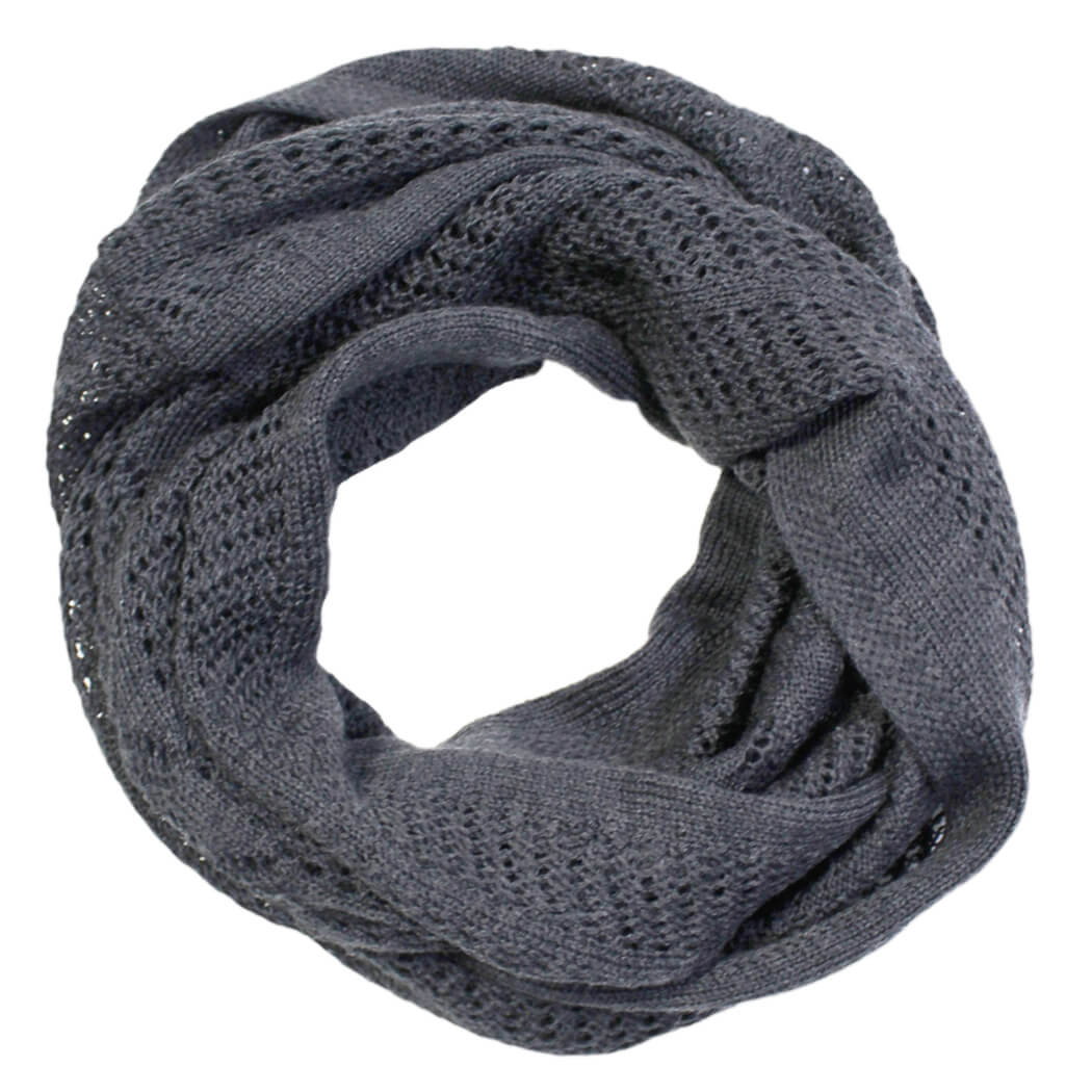 Australian Made Merino Wool Infinity Scarf Wallaby Grey by Interknit