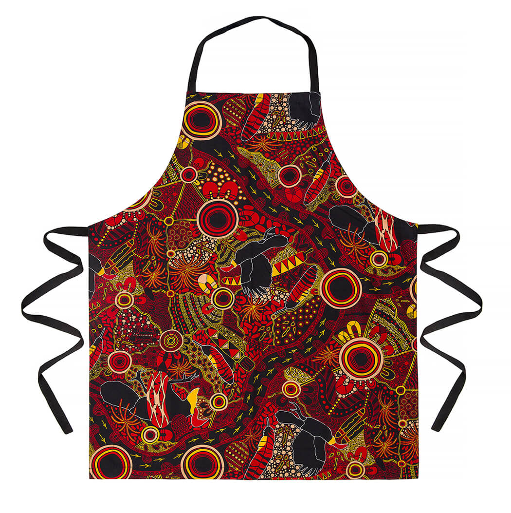Australian Souvenir Apron with Bush Turkey design by Justin Butler