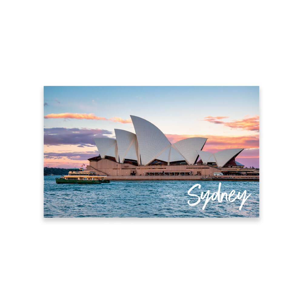 Australian Souvenir Fridge Magnet of Sydney Opera House Made in Australia