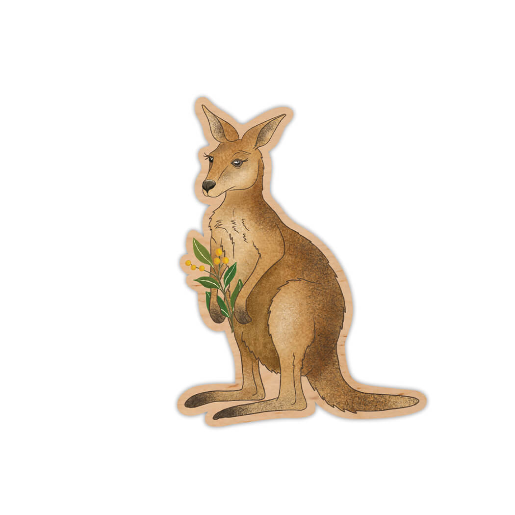 Australian Souvenir Kangaroo Magnet Made in Australia