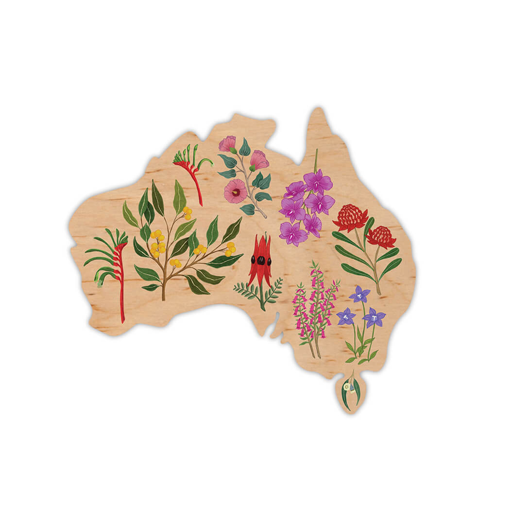 Australian Souvenir Map Magnet Made in Australia