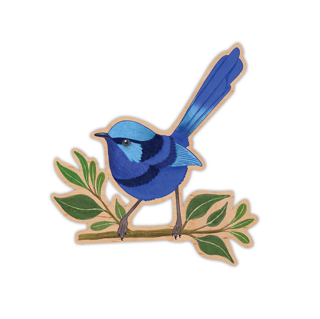 Australian Souvenir Splendid Fairy Wren Magnet Made in Australia