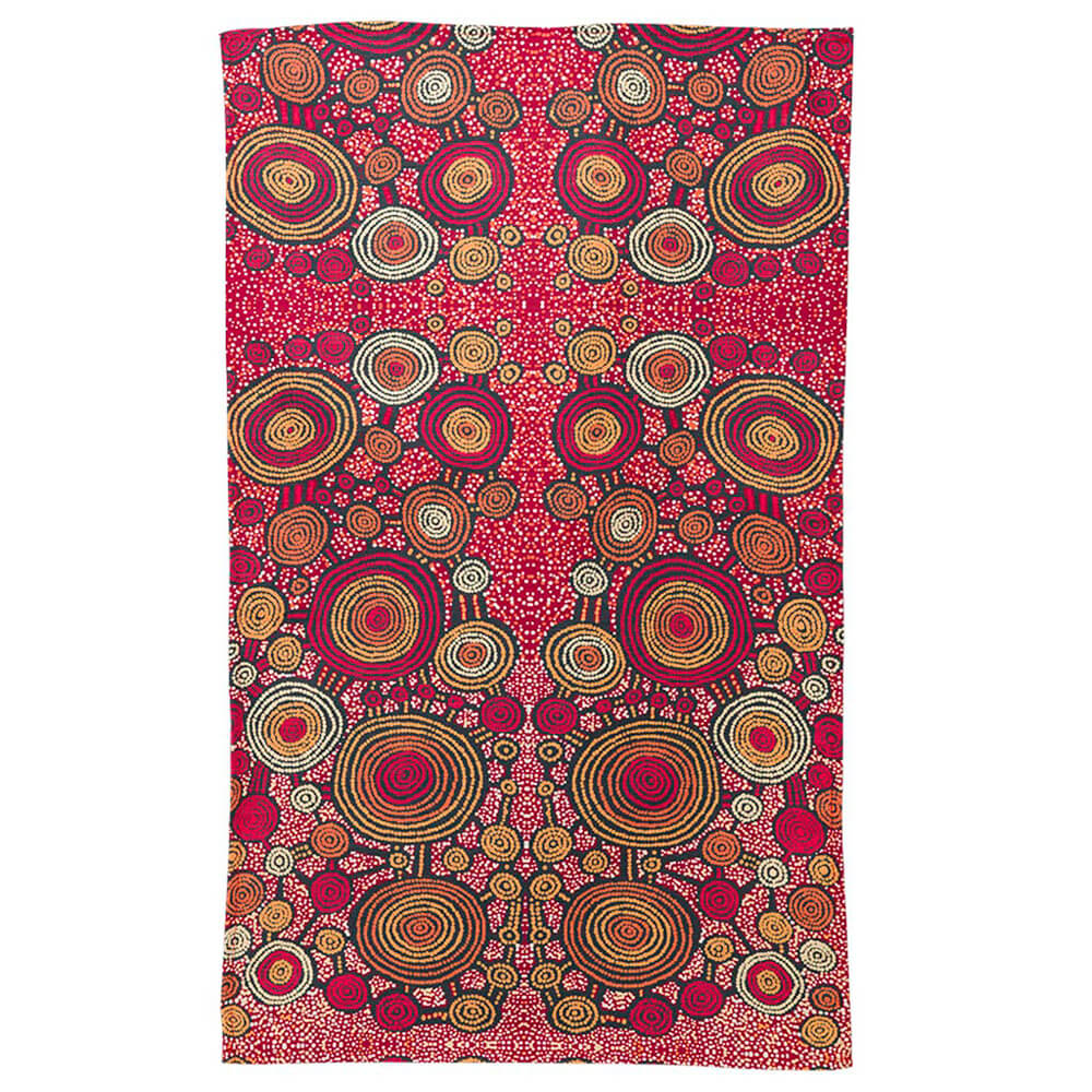 Australian Made Gifts & Souvenirs with the Teddy Gibson Aboriginal Tea Towel -by Alperstein Designs.