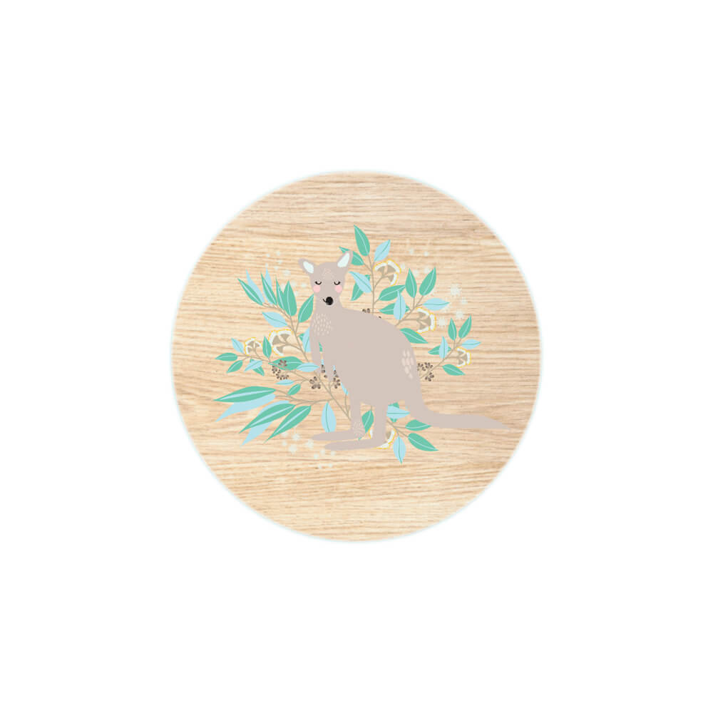 Australian Souvenir Wooden Kangaroo Magnet BitsofAustralia