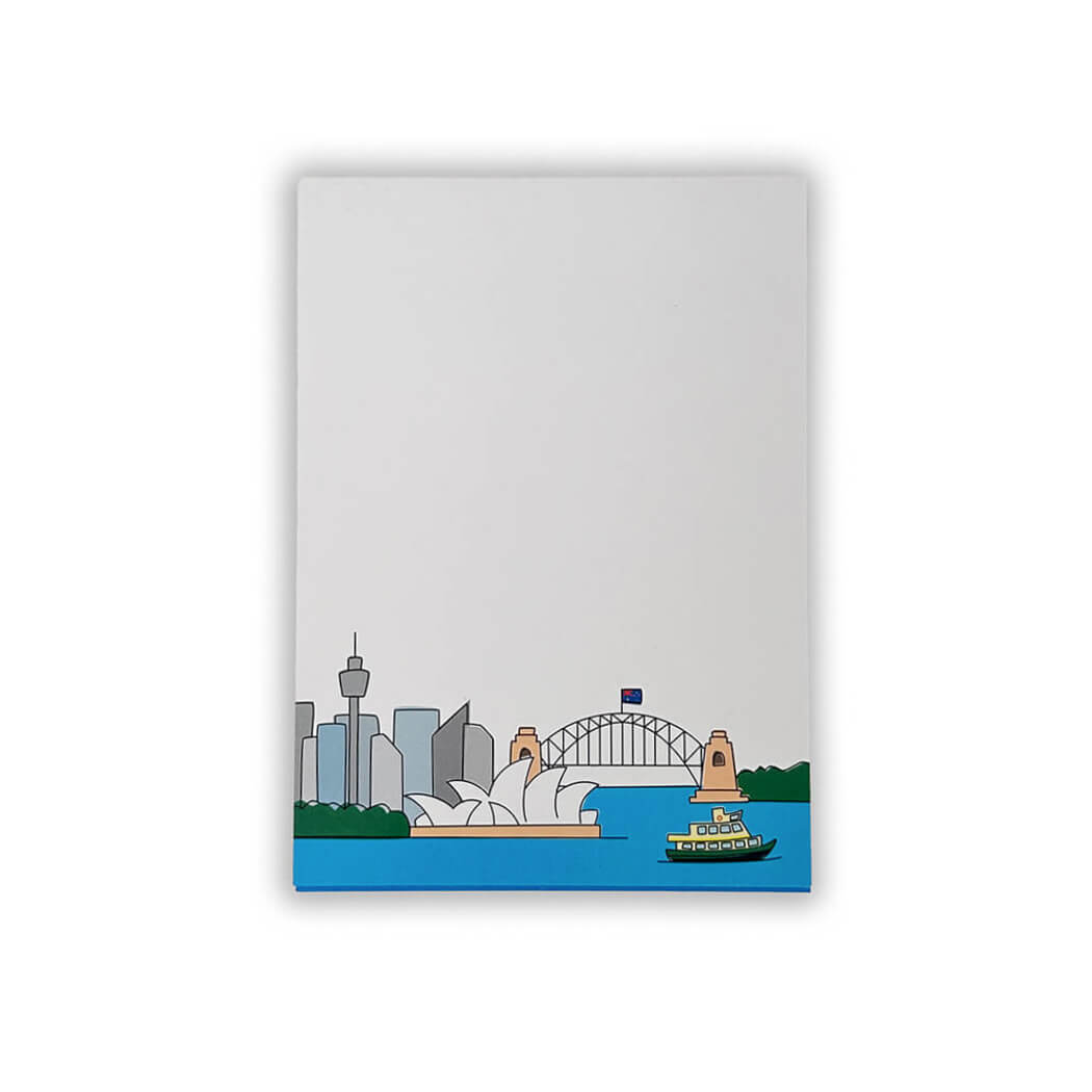 Australian Souvenir Small Sydney Notepad  Made in Australia