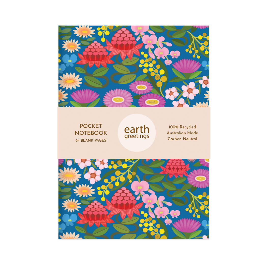Australian Souvenirs Wildflower Pocketbook Made in Australia