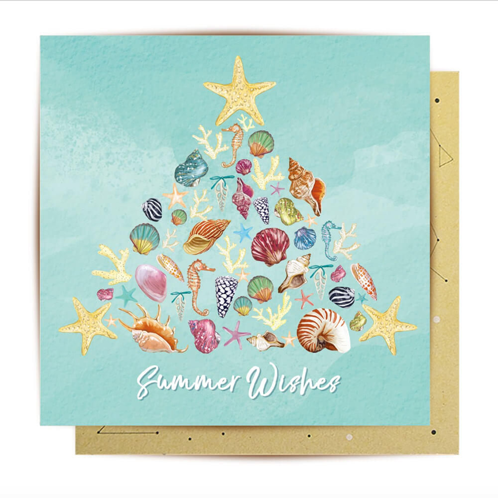 Australian Summer Christmas Wishes Greeting Card by LaLaLand