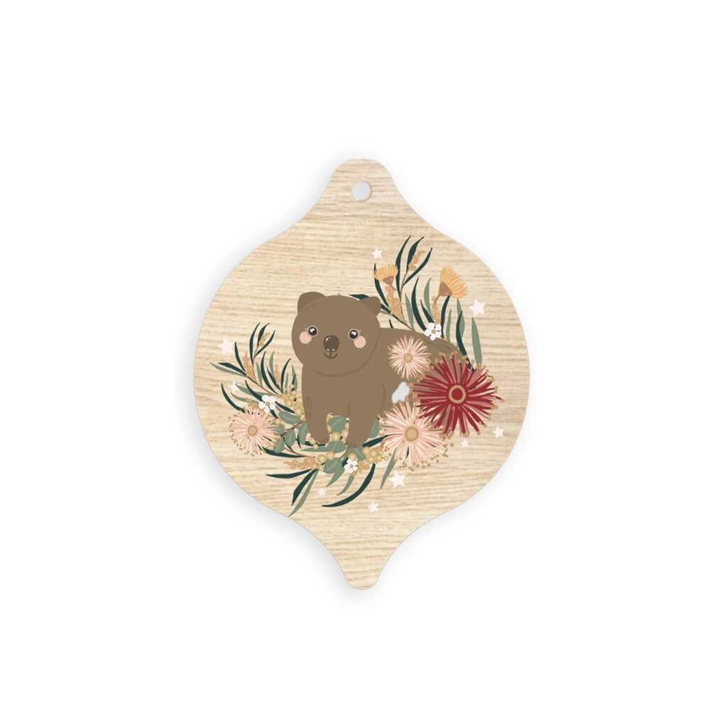 Australian Wombat Christmas Decoration Unique Gifts to Send Overseas for Australia Souvenirs