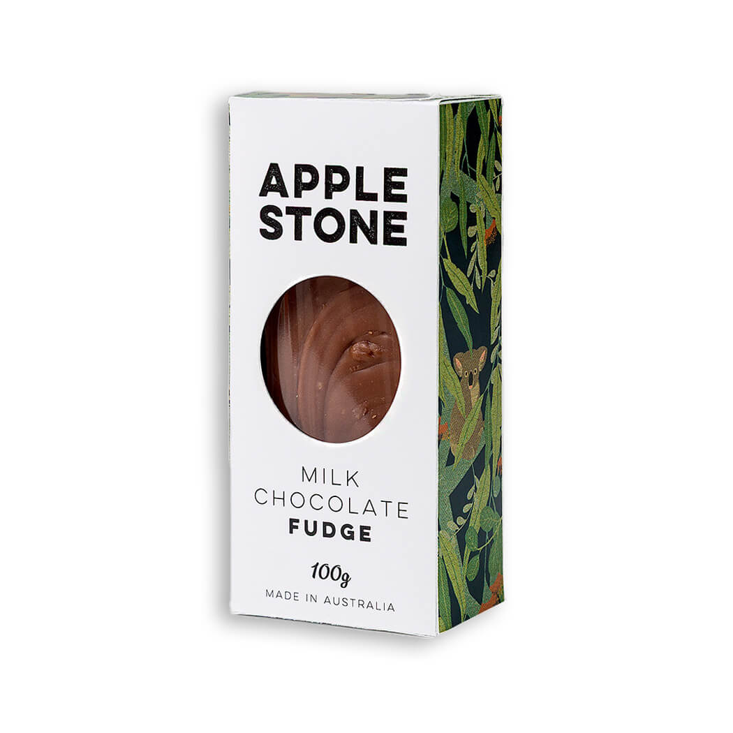 Australian Food Gifts Milk Chocolate Fudge by Applestone and Made in Australia