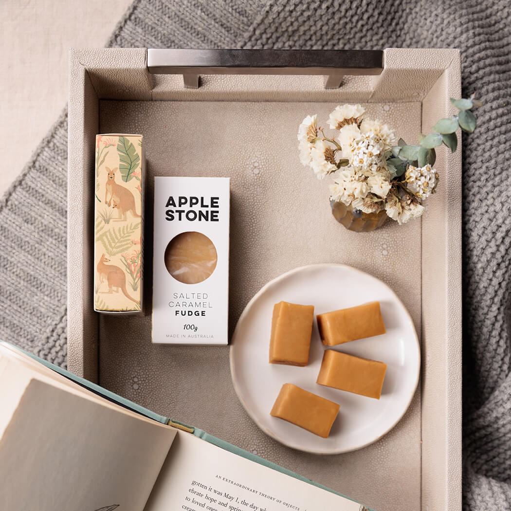 Australian Christmas Food Gifts Salted Caramel Fudge Made in Australia