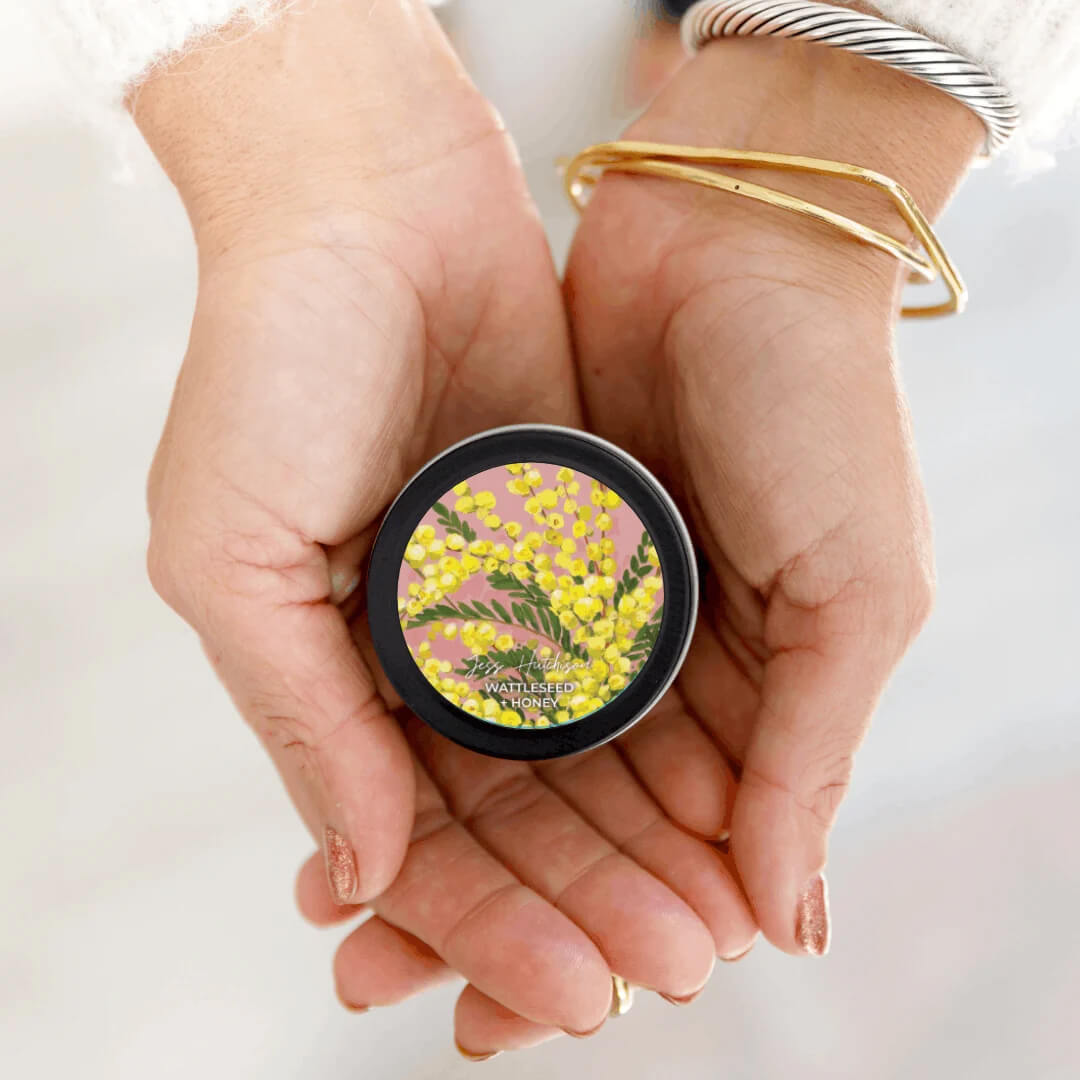 Australian attleseed and honey tin candle by aroma pot