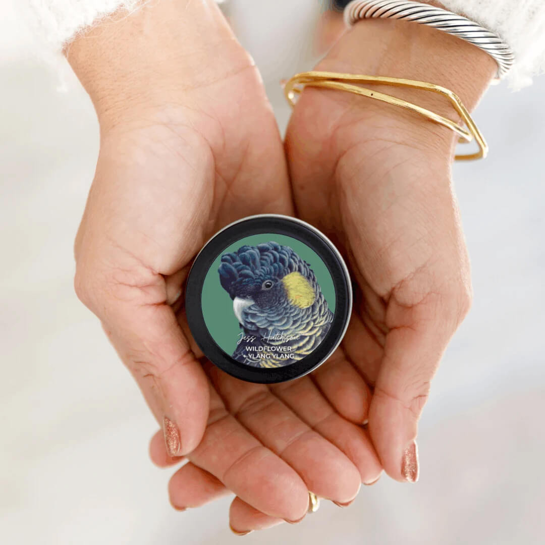 Australian wildflower and ying ylang tin candle 