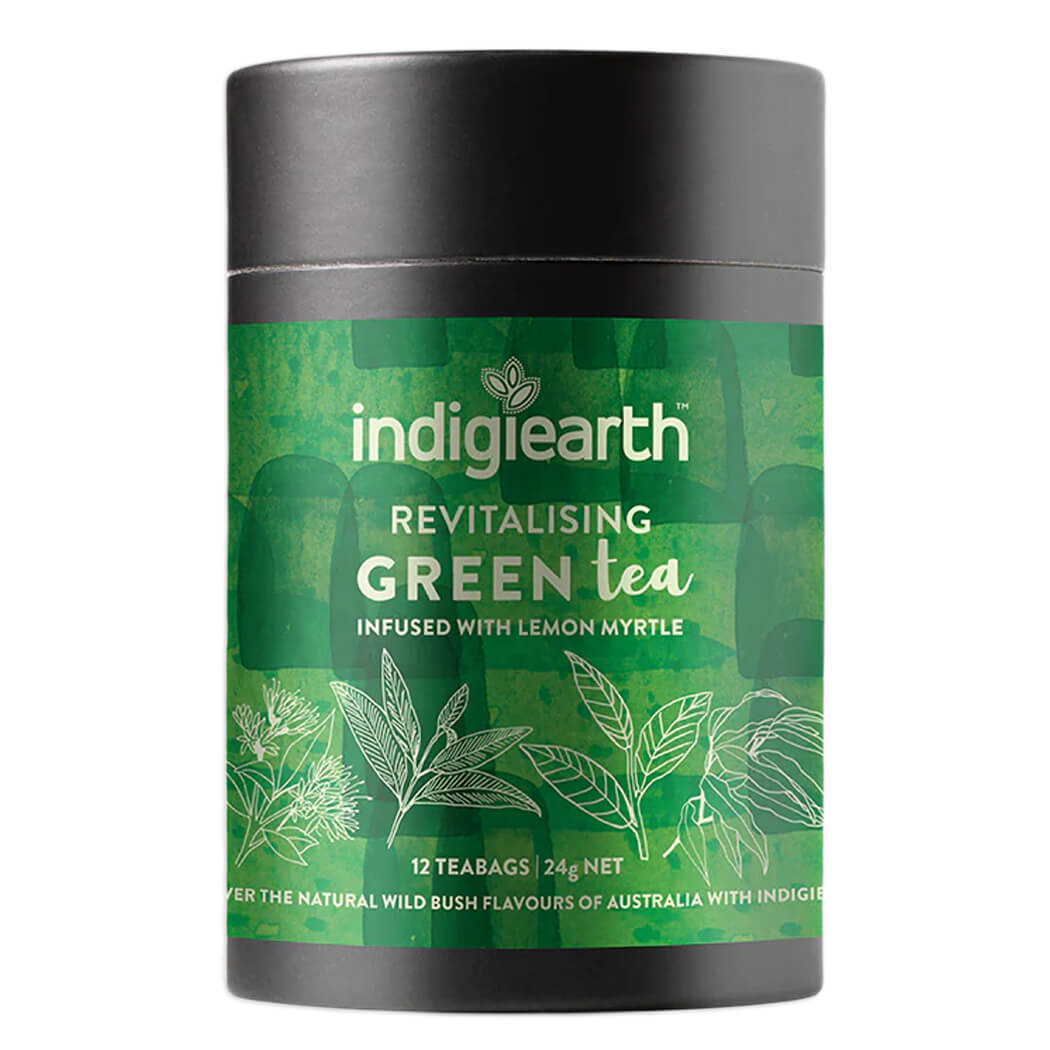 Australian Aboriginal Gifts Green Tea with Lemon Myrtle by Indigiearth 