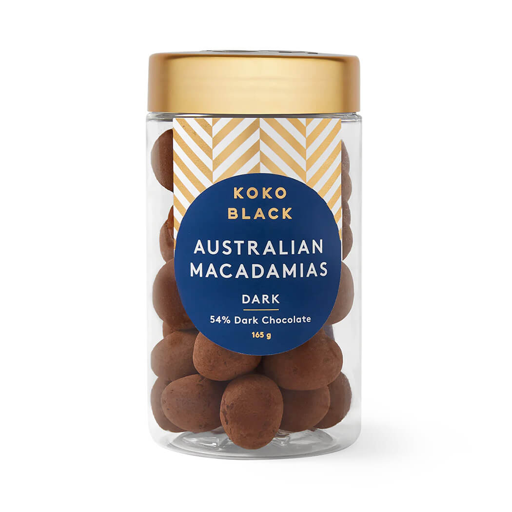 Australian Food Gifts Dark Chocolate Macadamias by Koko Black