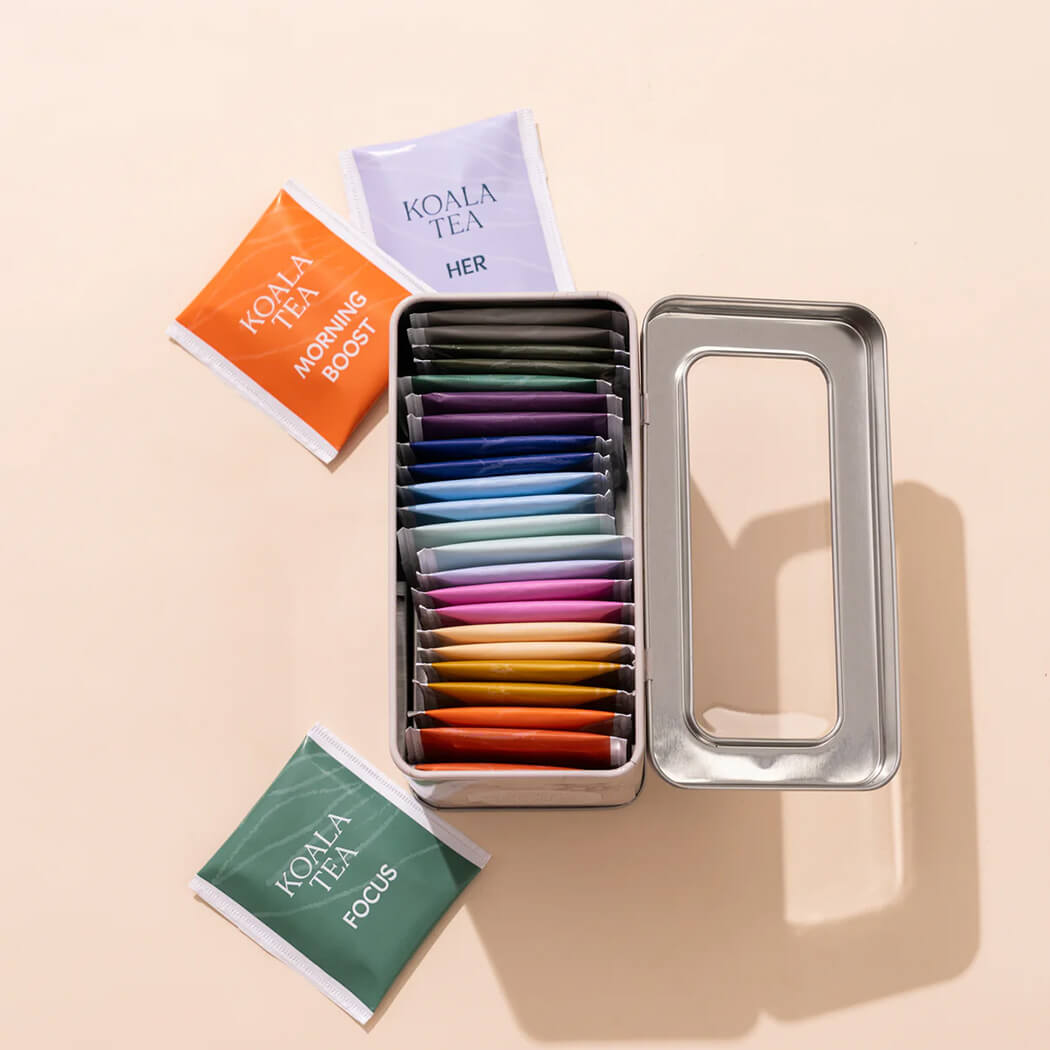 Australian Gifts for Overseas Organic tea bag assortment by Koala Teas 