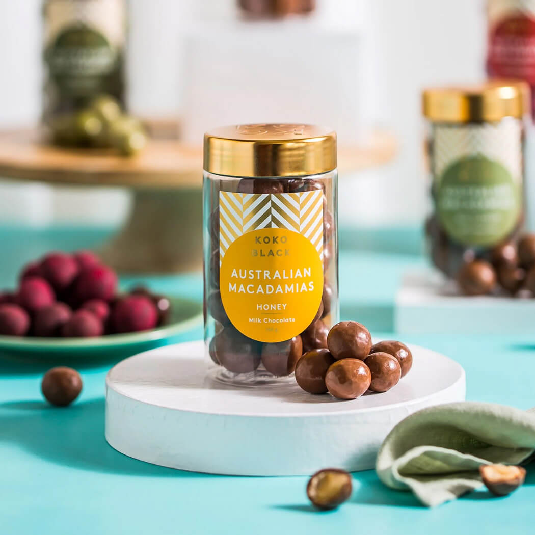 Australian Gourmet Food Gifts Honey Macadamias by Koko Black